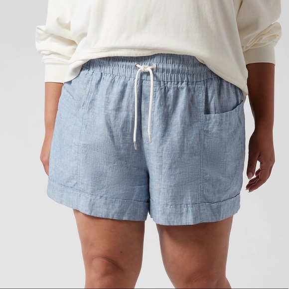 Athleta Pants - Athleta Cabo linen shorts